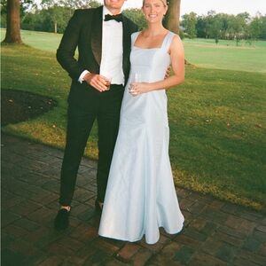 Blue LulaKate Bella Bridesmaids Dress